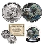 YODA - STAR WARS Officially Licensed 1977 Kennedy Half Dollar Coin with Certificate