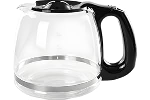 Sturdy 12 Cup Glass Coffee Maker Decanter Right Size for Standard Machines and Daily Brewing Thermal Coffee Container Glass