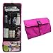 Travel Hanging Toiletry Bag Travel Kit Organizer Cosmetic Makeup Waterproof Wash Bag for Women Girls Travel Case for Bathroom Shower (Hot Pink)
