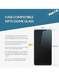 Protector de pantalla de cristal templado para  Pixel 2 XL [tecnología de dispersión líquida] 2.5D curvado cobertura completa cúpula de cristal, kit de fácil instalación y luz UV por Whitestone para  Pixel 2 XL (2017)