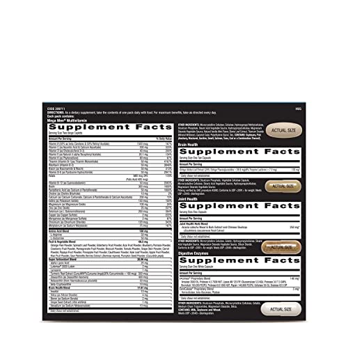 GNC Mega Men Whole Body Vitapak | Supports Wellness and Performance | 30 Count