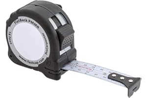 FastCap ProCarpenter Metric/Metric Reverse Flatback Measuring Tape - Ideal for Professionals and Home Improvement - with Leve