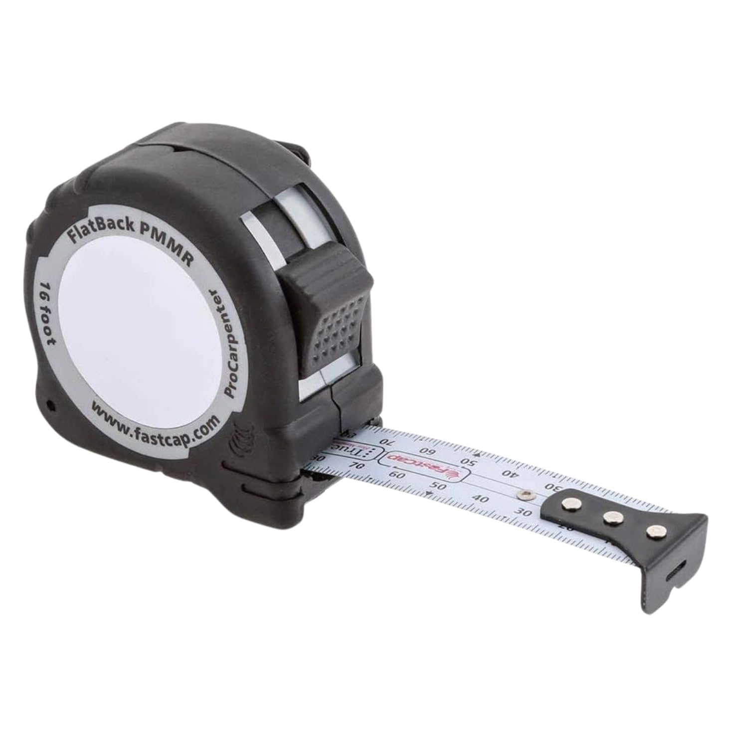 FastCap ProCarpenter Metric/Metric Reverse Flatback Measuring Tape - Ideal for Professionals and Home Improvement - with Lever Action Belt Clip and Dual Locking System - 16 Foot - 99944I