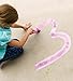 HearthSong ChalkScapes Sidewalk Chalk Rollers, Set of 6 Washable Liquid Chalks in Red, Yellow, Blue, Purple, Orange, and Green