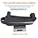 FlexDin Bicycle Triangle Frame Tool Bag Aerodynamic Design for Road Racing/Touring, Cycling Under Seat Road Bike Top Tube Pack Pouch Waterproof 0.6L Black