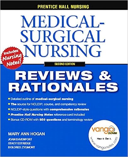 Prentice Hall Nursing Reviews Rationales Medical Surgical Nursing 2nd Edition 9780131789708 Medicine Health Science Books Amazon Com