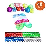 Svet Bradol Light Up Rings - LED Flash Toy Bumpy Party Rings Lights for Kids Teens Adults (1)