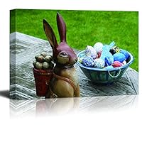 Canvas Wall Art Easter Day Theme Canvas Prints Home Artwork Decoration for Living Room Bedroom - 12x18 inches