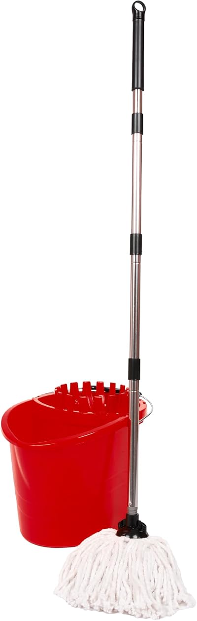 Requisite Needs Professional Mop and Bucket Set 16L Red with Wringer