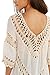 iNewbetter Womens V-Neck Knit Splice Irregular Hem Shirt Blouse Tops Beige