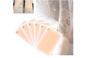 GOLASHFUN Tattoo Cover Up Tape, Ultra-Thin Coverage Invisible Stickers, Flesh-Colored Birthmarks Scars Stickers Waterproof Natural Concealer Stickers,6 Count (Pack Of 1)