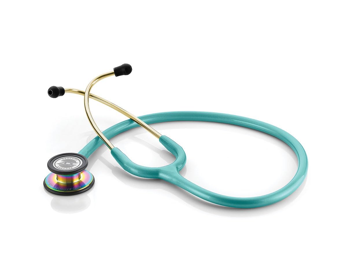 ADC Adscope 608 - Convertible Clinician Stethoscope - Iridescent Metallic Caribbean