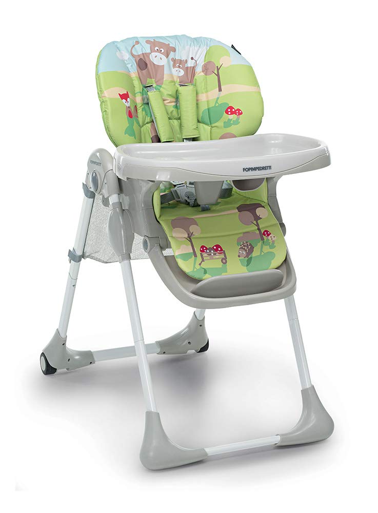 Foppapedretti Meeting Highchair, Maximum Weight 15kg, for Ages 6-36 Months Farm