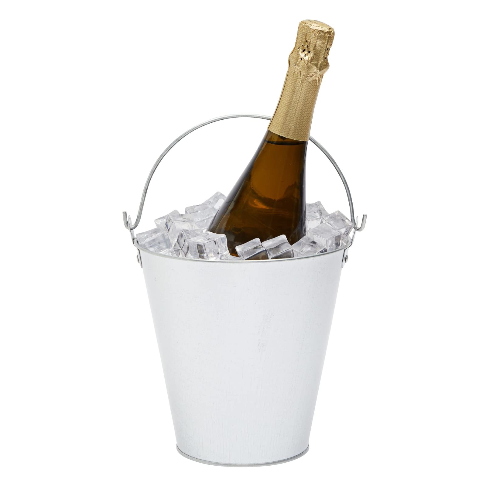 Mua Juvale Metal Bucket - 6-Pack, 100 oz, 7 in Dia x 7.2 in H, Silver ...