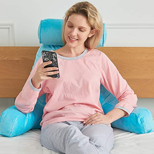 Cheer Collection TV and Reading Backrest Pillow with Detachable Neck