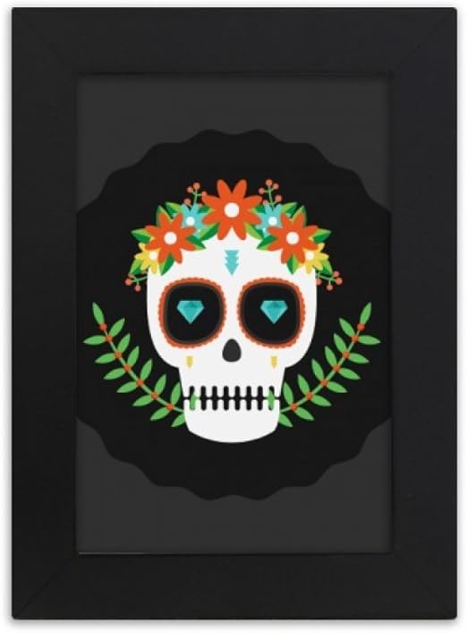 Diythinker Marco De Fotos De Computadora Diseno De Calaveras Del Dia De Los Muertos De Mexico Color Negro 12 7 X 17 8 Cm Amazon Com Mx Hogar Y Cocina