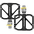 Surtiycrii Road Bikes Pedal Mountain Bicycle Bicycle Pedals Quick Release Pedals Non-Slip Ultralight 9/16 inch 3 Bearings Design for Mountain BMX MTB Bike Cycling Road Bike Pedals