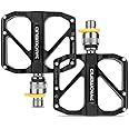 Road Bikes Pedal Mountain Bicycle Bicycle Pedals Quick Release Pedals Non-Slip Ultralight 9/16 inch 3 Bearings Design for Mou