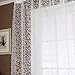Edal Elegant Floral Tulle Voile Door Window Curtain Drape Panel Sheer Scarf Valances White