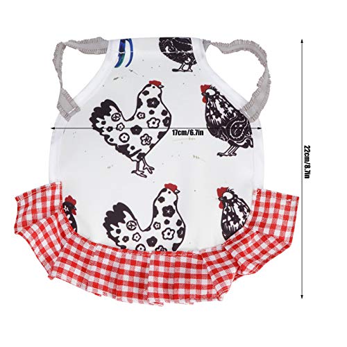 BHDD 2er Pack Hühnersattel, süße Stoff-Hühnerschürze, für Geflügelschutzhühner(Type A) – Bild 7