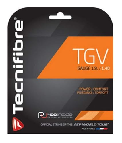 Tecnifibre TGC Cordaje Tenis Set 12m 1.40mm Negro