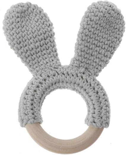 Wrubxvcd Jouet De Dentition Hochet Anneau En Bois Bebe Anneau De Dentition Lapin Oreille Crochet Bois Organique Sur Amazon Fr Bebes Puericulture