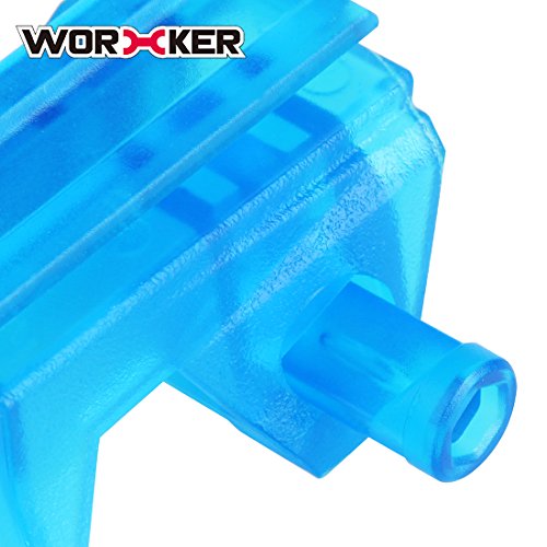 Goshfun Worker Modified Toy Accessories Top Rail Adapter Base for Nerf N-Strike Elite Stryfe - Transparent Blue