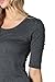 ZENANA RAYON ELBOW-LENGTH SLEEVE TEE