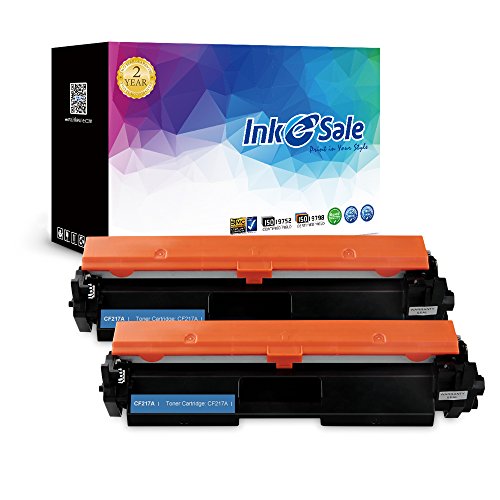 Ink E-Sale Compatible Toner Cartridge Replacement for HP CF217A (2-Pack), for use with HP Laserjet Pro M102w,Laserjet Pro MFP M130fn, M130fw, M130nw, M130a Printers - Black