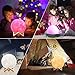 AGM Moon Lamp 3D Printing 16 Colors 5.9 Inch Hanging Moon Night Light with Stand & Remote &Touch Control with USB Charging for Baby Kids Lover Halloween Decor