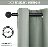 PONY DANCE Sage Green Window Blackout Curtain 52x95 Panel Eyelet view 7