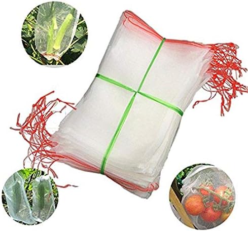 URONN Insects Mosquito Bug Net Barrier Bag – Garden Plant Fruit Flower Protect Mesh Bag, White (3045cm)
