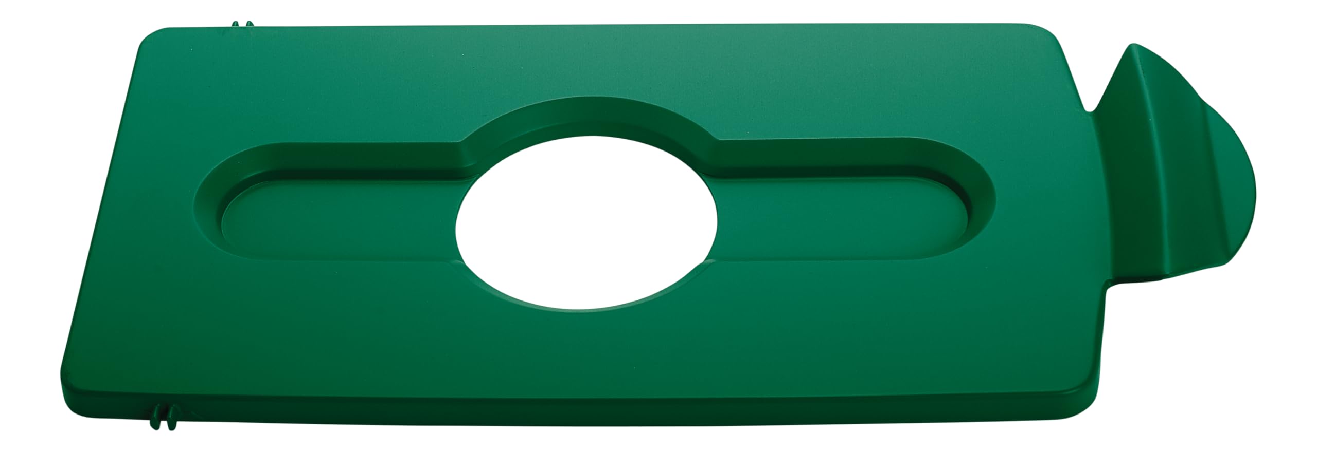 Rubbermaid Commercial Products Slim Jim Recycling Station Green Bottles/Cans Lid 2007885