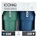 Dual Pack ICONIQ Stainless Steel Vacuum Insulated Tumbler (30 oz Blue + 30 oz Green)