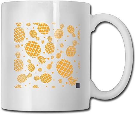 Fashion The Pineaples 11 Ounce White Ceramic Custom Coffee Tea Mug Cup