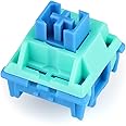EPOMAKER Bluebird 47gf Linear Mechanical Keyboard Switches Set, 100 Pieces, 35gf Initial Force, 5-pin Factory Lubed Switch with POM Stem, PC Nylon Housing, 22mm Dual Spring for Gaming DIY Keyboard