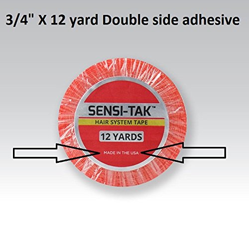 Red 3/4" x 12 Yard Roll Toupee Tape by Sensi Tak By Walker Tape, Co.