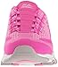 Skechers Sport Women's D'Lites a New Leaf Fashion Sneaker, Hot Pink Knit, 8 M US