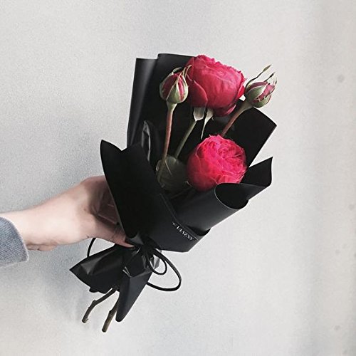 image for RUSPEPA Black Kraft Paper Roll - 12 inch x 100 Feet - Recycled Paper P