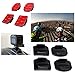 30in1 Economical Action Camera Comsuptive Mounts Kit Flat Adhesive + Helmet Curved Sticky Pad Holder Set + Safety Tether + Anti-fog Inserts for GoPro Hero 7 6 5 DJI Osmo Action Yi etc Motion Sports DV