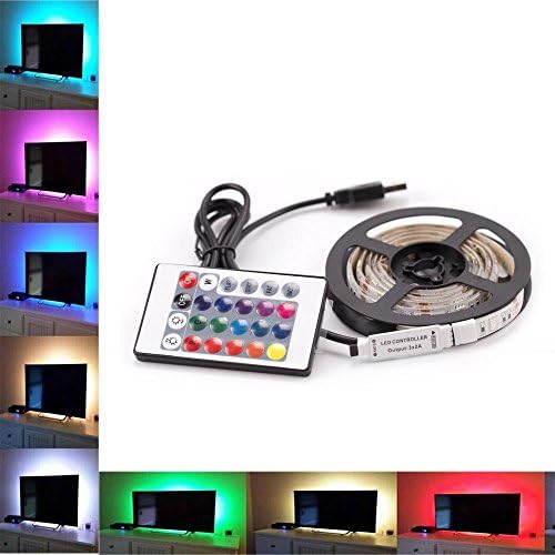 RGB 5050 Flex LED Light Strip with Remote Control ,Waterproof IP65 Strip Light(1meter)