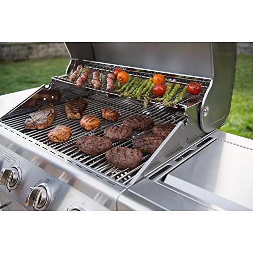 Nexgrill 4Burner Propane Gas Grill in Red with Side Burner Gas Barbecues