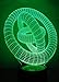 3D Ring Night Light LED Illusion Lamp Bedside Desk Table Lamp, Loveboat 7 Color Changing Lights with Acrylic Flat & ABS Base & USB Charger as Home Decor and A Best Gift (Rings-in-Rings)
