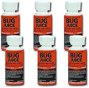 Bulk Pack Bug Juice Insecticide Paint Additive Controls Crawling Flying Insects 6pk 1gal Health Personal Care Amazon Com