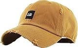 KBSV-071 Tim Lit Patch Vintage Distressed Dad Hat Baseball Cap Adjustable