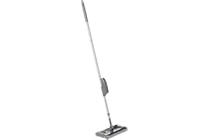 ONTEL Swivel Sweeper - Cordless Electric Floor and Carpet Sweeper with Rotating Brush for Efficient Cleaning, Quad Brush Technology- Purple