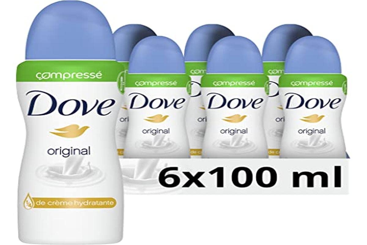 Dove Women's Deodorant Anti-Perspirant Spray Original Compressed 100 ml - Pack of 6