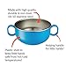 Innobaby Din Din Smart Stainless Steel 11 oz Feeding Bowl with Handles for Babies, Toddlers and Kids. BPA Free, Blue