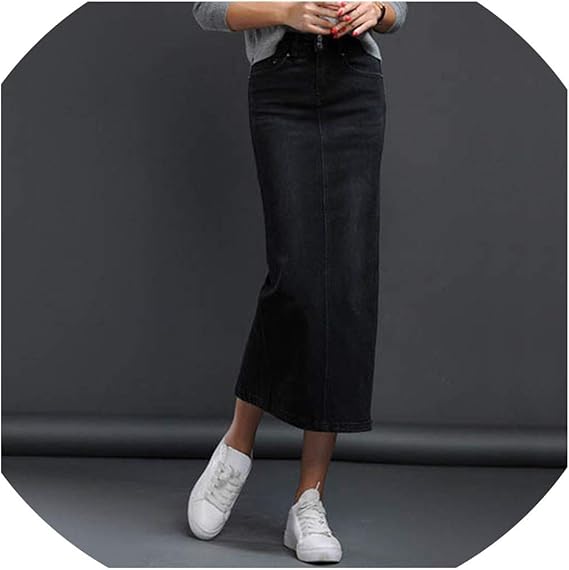 amazon jeans skirt long