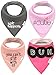 Baby Bandana Drool Bibs for Teething & Drooling 4-Pack Gift Set for Girls & Boys